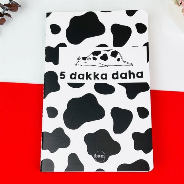 5 Dakka Daha İnek Tasarımlı Terzi Dikişli Defter