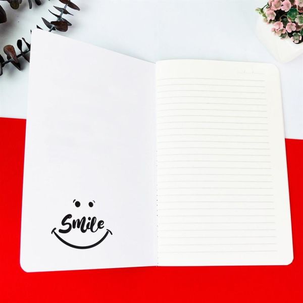 Mavi Papatya Tasarımlı Terzi Dikişli Defter