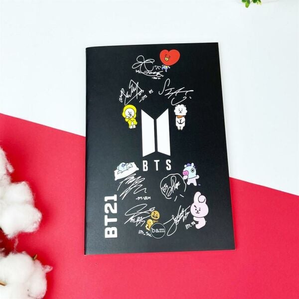 Bts Bt21 Tasarımlı Terzi Dikişli Defter