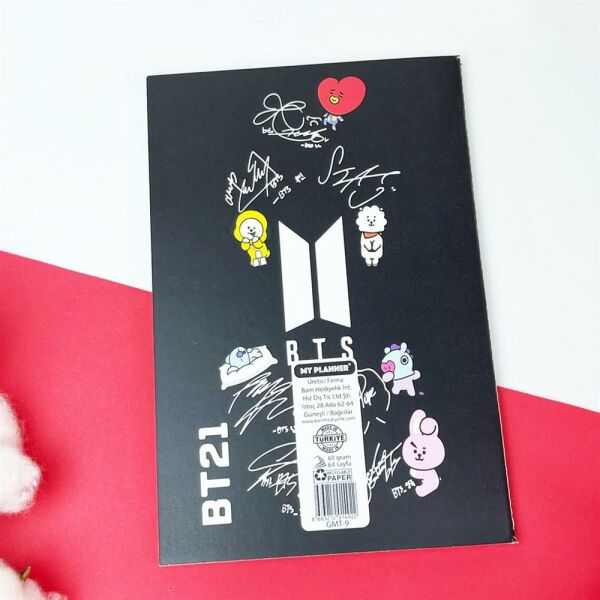 Bts Bt21 Tasarımlı Terzi Dikişli Defter