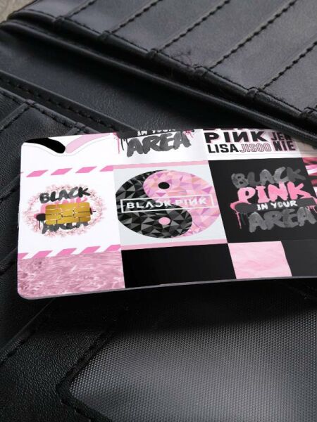 Black Pink Kredi Kartı Kaplama Stickeri Papara, Tosla, Kredi Kartı Için Uyumlu