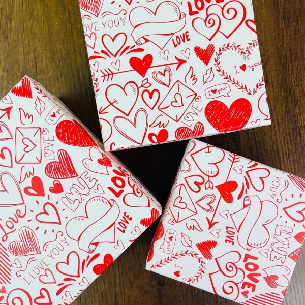 Love Kalp Tasarımlı 3'lü Kutu