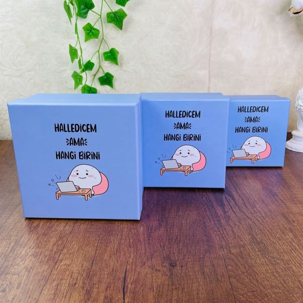 Hal Edecem Tasarımlı 3'lü Kutu