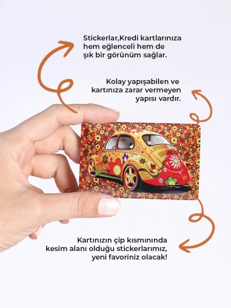 Woswos Kredi Kartı Kaplama Stickeri Papara, Tosla, Kredi Kartı Için Uyumlu
