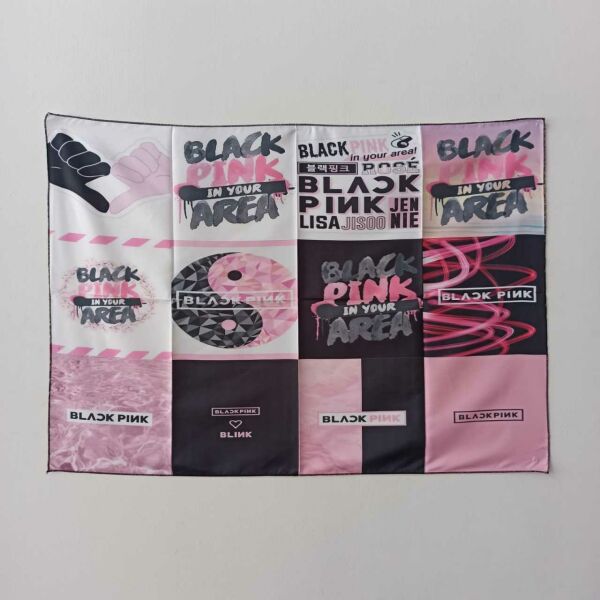 Black Pink Tasarımlı Duvar Örtüsü