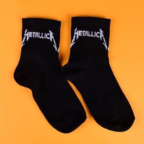 Metallica Siyah Tenis Çorap