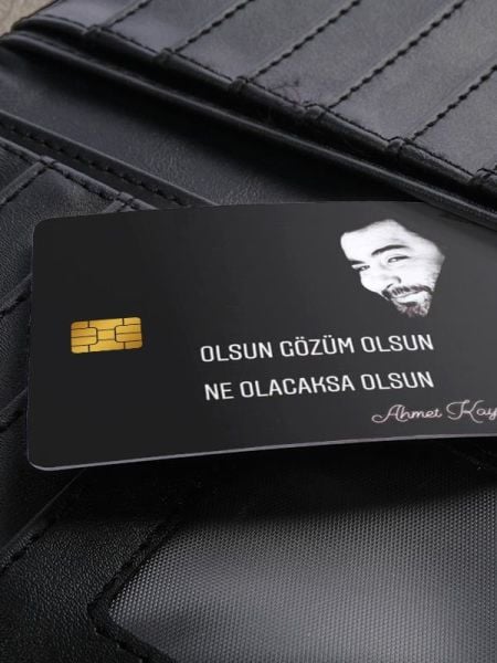 Ahmet Kaya Kredi Kartı Kaplama Stickeri Papara, Tosla, Kredi Kartı Için Uyumlu