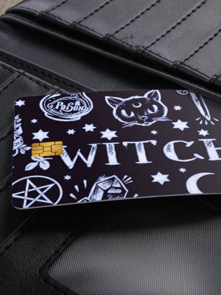 Witch Kredi Kartı Kaplama Stickeri Papara, Tosla, Kredi Kartı Için Uyumlu