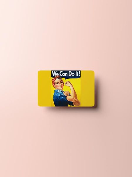 We Can Do Kredi Kartı Kaplama Stickeri Papara, Tosla, Kredi Kartı Için Uyumlu