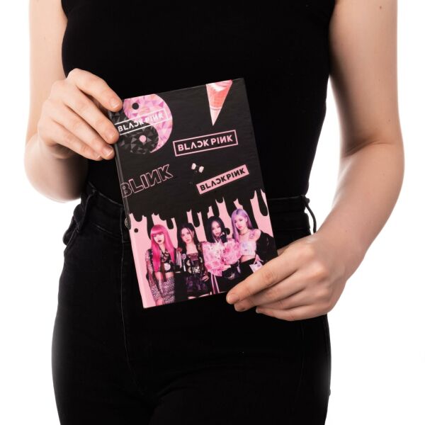 Black Pink Tasarımlı Lastikli Defter