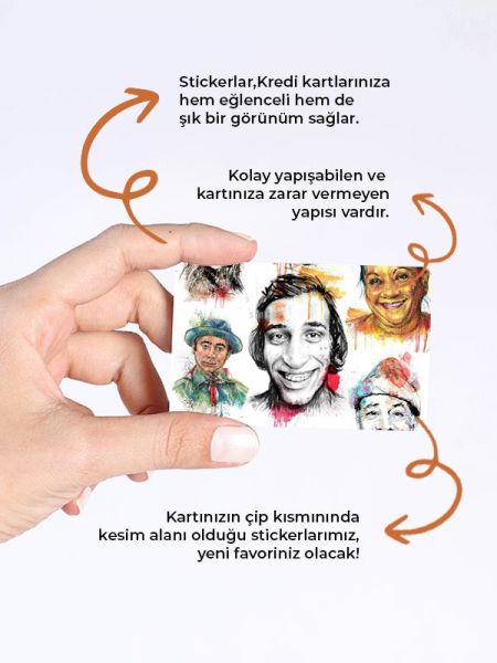 Türk Sineması Kredi Kartı Kaplama Stickeri Papara, Tosla, Kredi Kartı Için Uyumlu