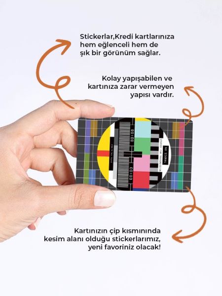 Trt 1 Kredi Kartı Kaplama Stickeri Papara, Tosla, Kredi Kartı Için Uyumlu