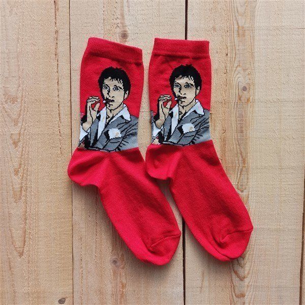 Scarface Tony Montana Kırmızı Çorap