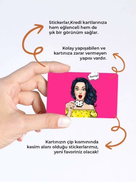 Really Kredi Kartı Kaplama Stickeri Papara, Tosla, Kredi Kartı Için Uyumlu