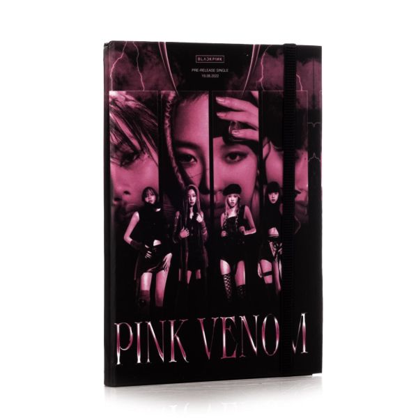 Black Pink Venom Tasarımlı Lastikli Defter