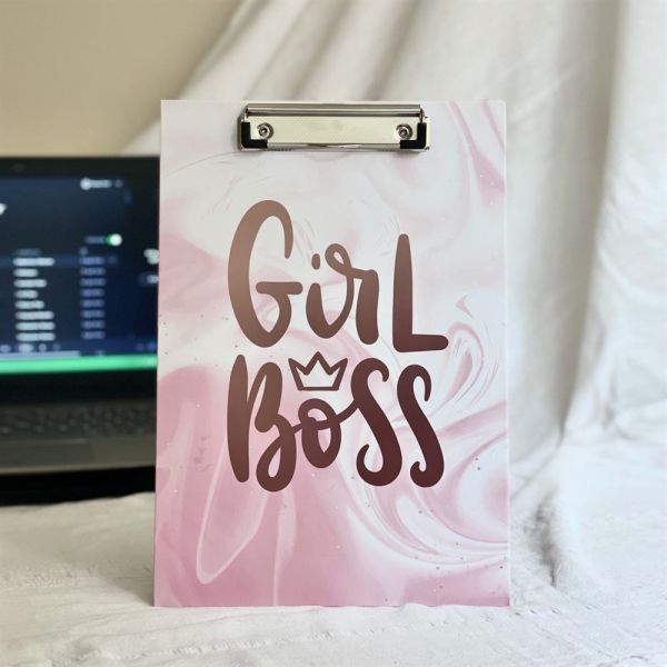 Girl Boss Yazı Tasarımlı Sekreterlik
