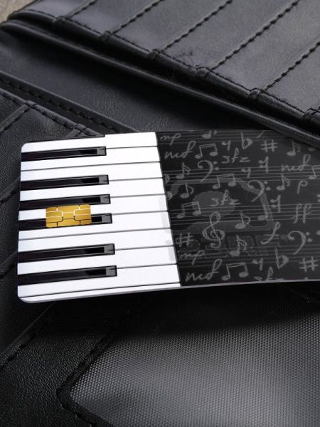 Piano Kredi Kartı Kaplama Stickeri Papara, Tosla, Kredi Kartı Için Uyumlu