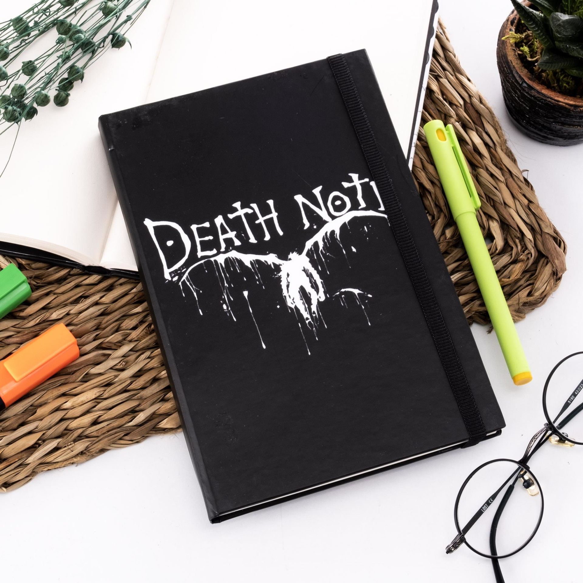 Death Note Tasarımlı Lastikli Defter