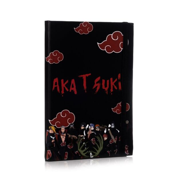 Akatsuki Tasarımlı Lastikli Defter