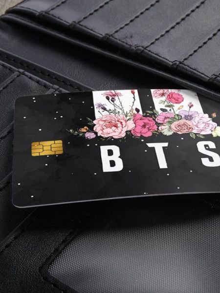 Bts Kredi Kartı Kaplama Stickeri Papara, Tosla, Kredi Kartı Için Uyumlu