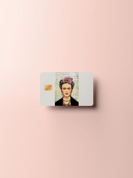 Frida Kredi Kartı Kaplama Stickeri Papara, Tosla, Kredi Kartı Için Uyumlu
