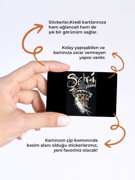 İstanbul Kredi Kartı Kaplama Stickeri Papara, Tosla, Kredi Kartı Için Uyumlu
