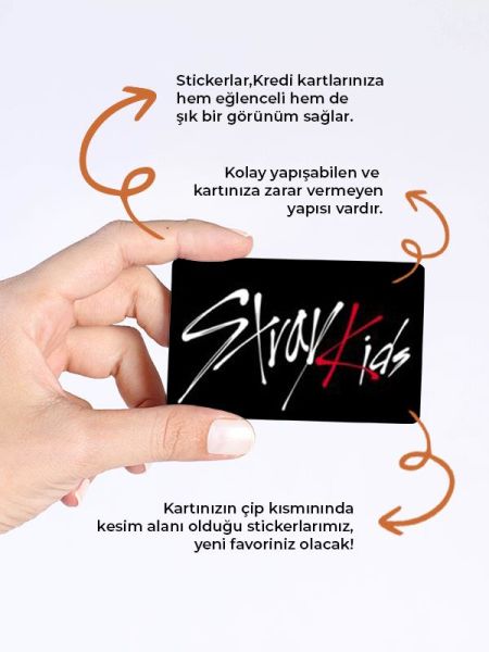 Stray Kids Kredi Kartı Kaplama Stickeri Papara, Tosla, Kredi Kartı Için Uyumlu