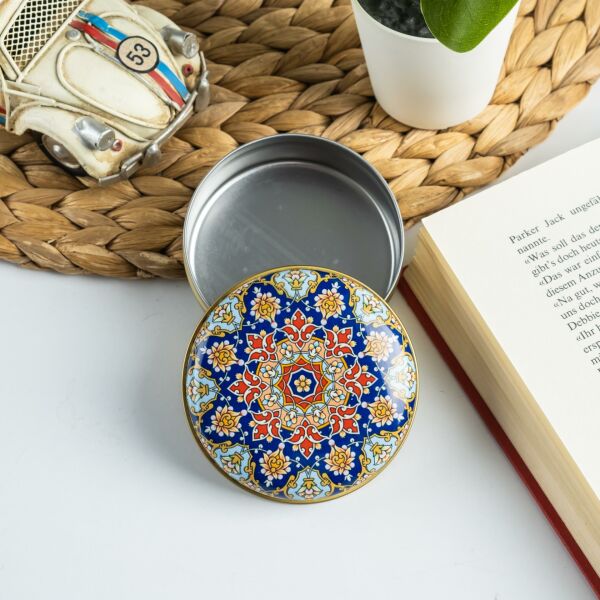 Mandala Desen Hediyelik Metal Kutu