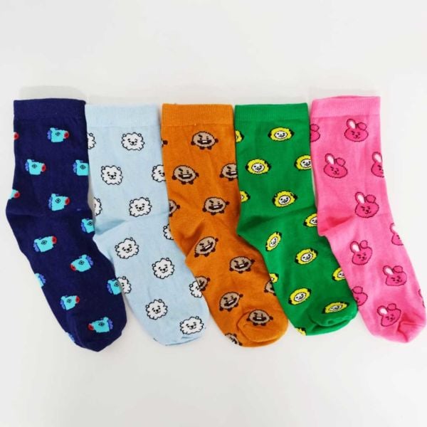 BT21 5'li Çorap Seti