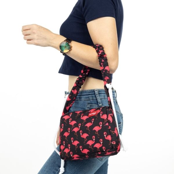 Flamingo Desen Muyoso Baget Çanta
