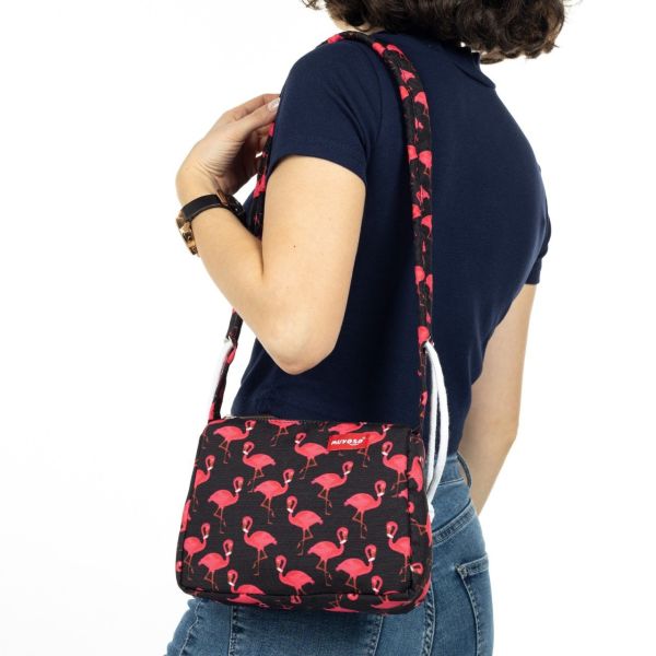 Flamingo Desen Muyoso Baget Çanta