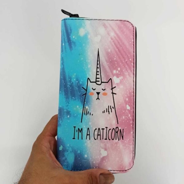 Caticorn Baskılı Cüzdan