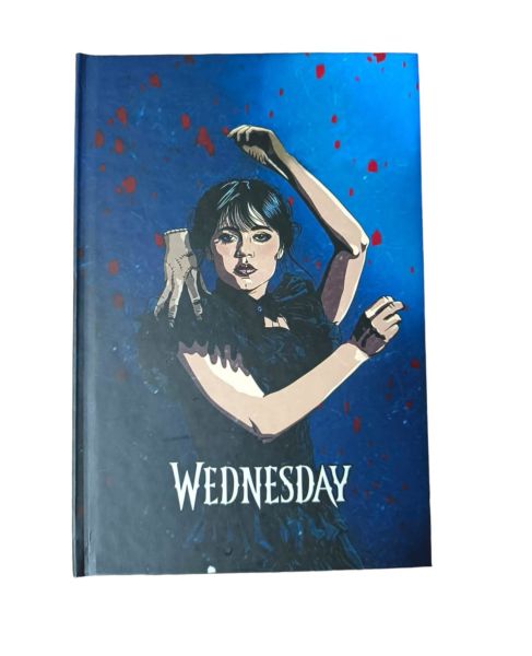 Wednesday Tasarımlı Lastikli Defter