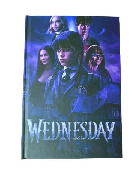 Wednesday Tasarımlı Lastikli Defter