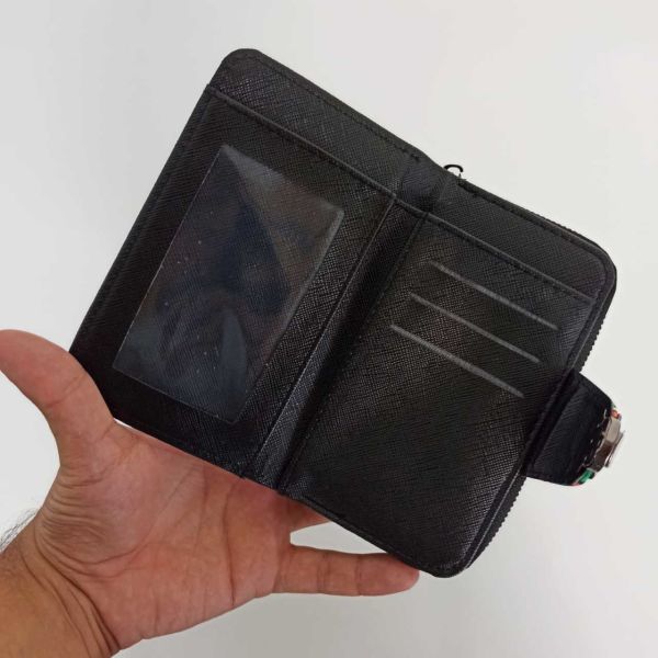 Yeşil Karma Mini Kilitli Kadın Cüzdanı