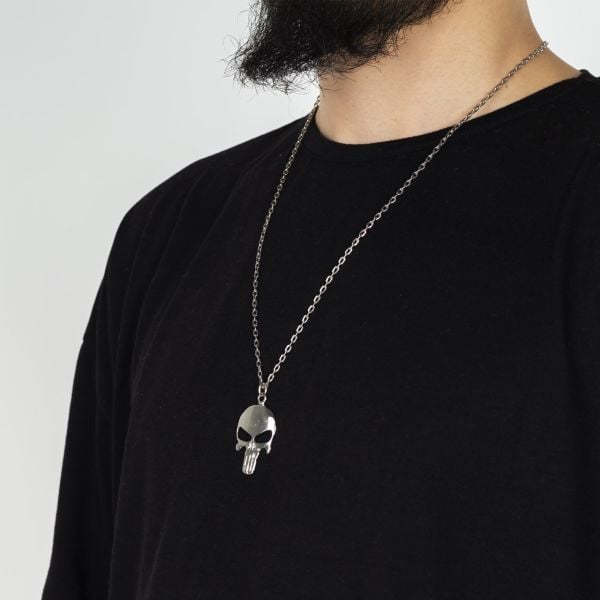 Punisher Zincirli Kolye