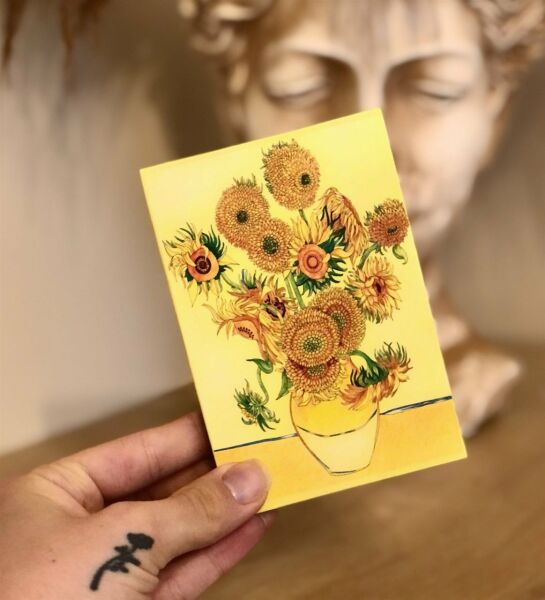 Van Gogh Tablo Tasarımlı Mini Fotoğraf Albümü