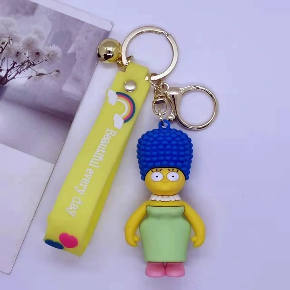 Marge Simpson Tasarımlı Silikon Anahtarlık