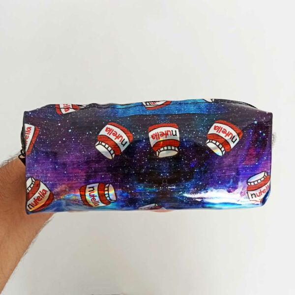 Nutella Baskılı Hologram Kalemlik Makyaj Çantası