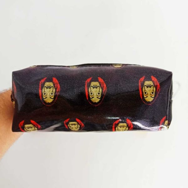 La Casa de Papel Baskılı Simli Kalemlik Makyaj Çantası