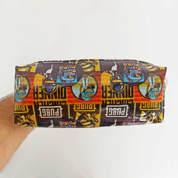 Pubg Baskılı Simli Kalemlik Makyaj Çantası