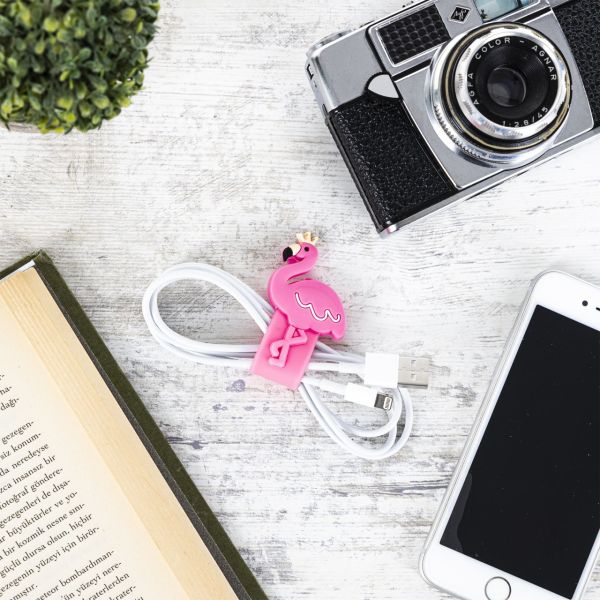 Flamingo Tasarımlı Kablo Toparlama ve Koruyucu