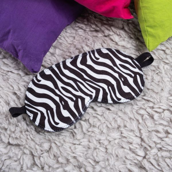 Zebra Tasarımlı Uyku Bandı
