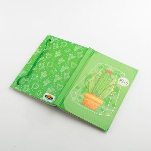 Kaktüs Hello Lastikli Defter