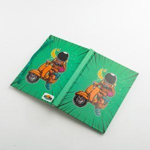 Astronot Ve Vespa Lastikli Defter