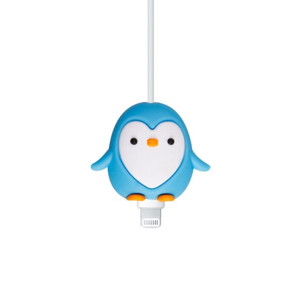 Sevimli Penguen Tasarımlı Kablo Koruyucu Telefon Aksesuarı