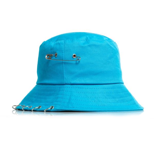 Mavi Piercingli Çatal İğneli Balıkçı Şapka