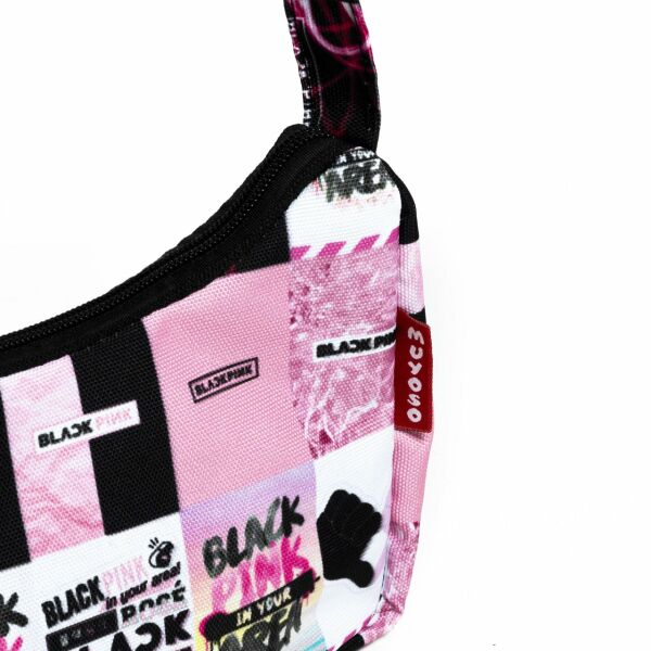 Black Pink Desenli Muyoso Baget Çanta