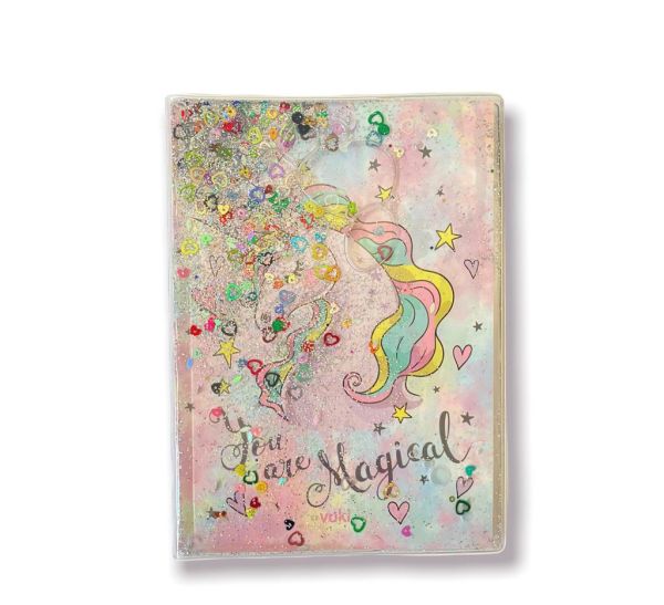 Unicorn Orta Boy Simli Jel Defter