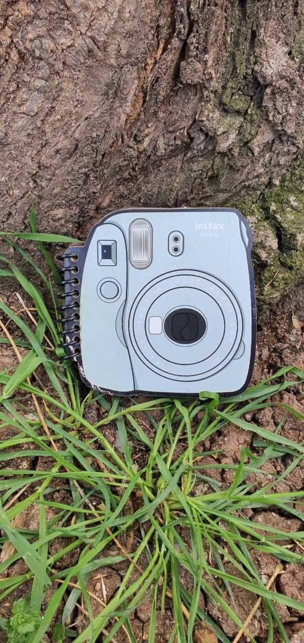 Mavi Fotograf Makinası Tasarımlı Şekilli Defter